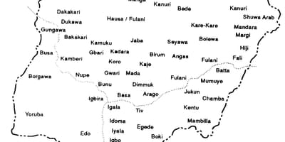 ಒಂದು ಸ್ಕೆಚ್ ಸೆಳೆಯಲು ನಕ್ಷೆ ನೈಜೀರಿಯಾ