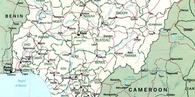 Lagos ನೈಜೀರಿಯಾ ನಕ್ಷೆ ಆಫ್ರಿಕಾ